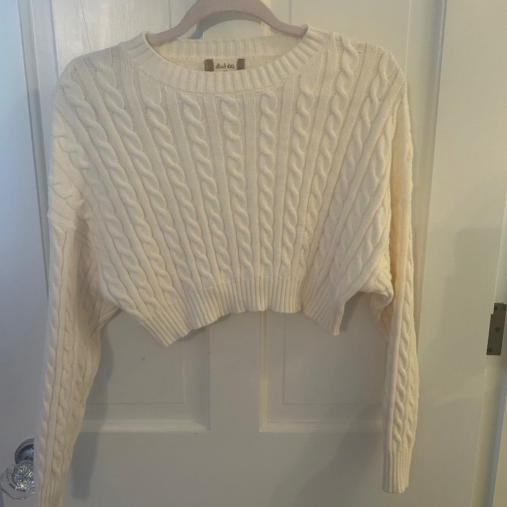 Altar’d State cropped cable knite sweater